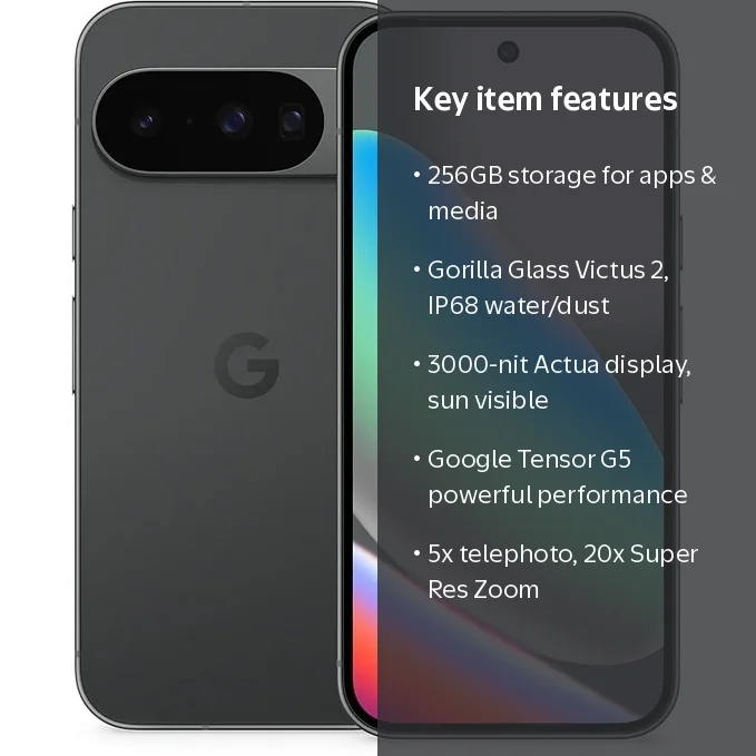 Google Pixel 10 Factory Unlocked 256GB - Obsidian - Walmart.com