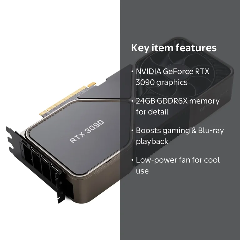 NVIDIA GeForce RTX 3090, 24 GB GDDR6X GPU Gaming Graphic Card