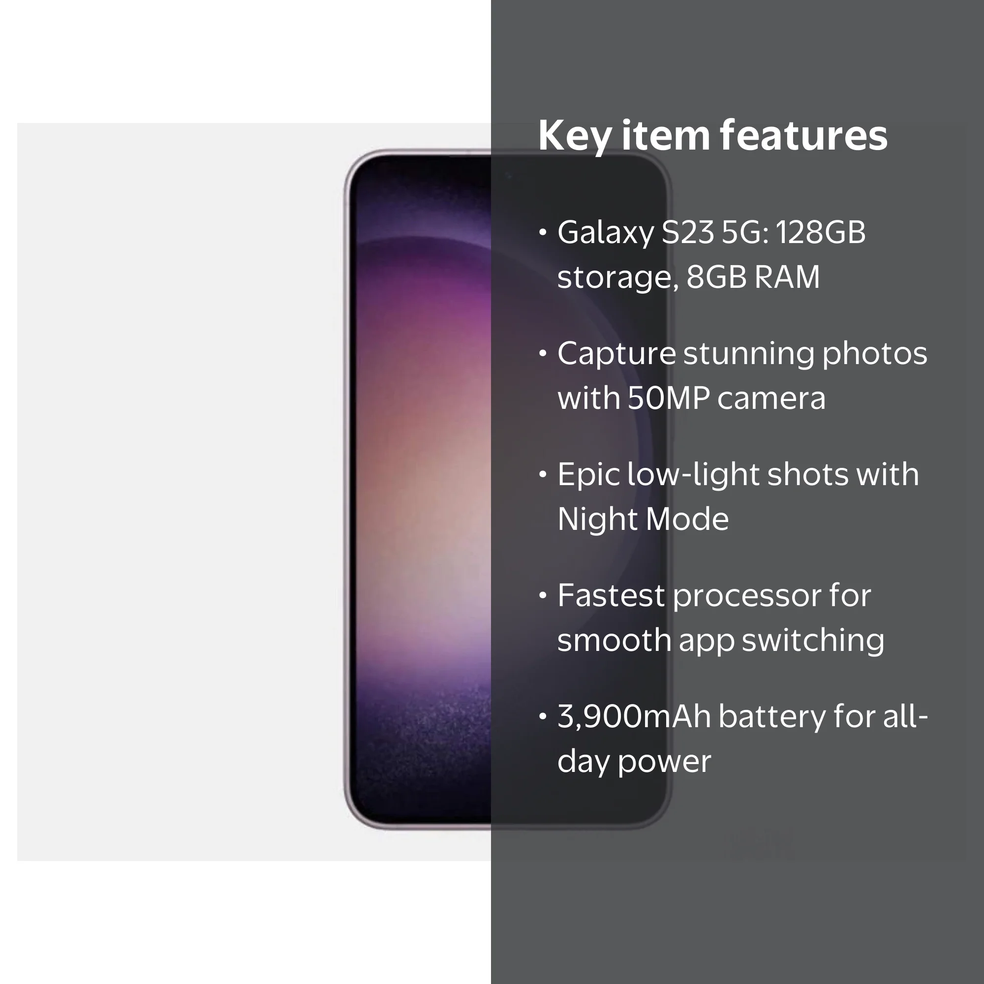Samsung Galaxy S23 5G Dual SIM 128GB 8GB RAM, 50MP Camera