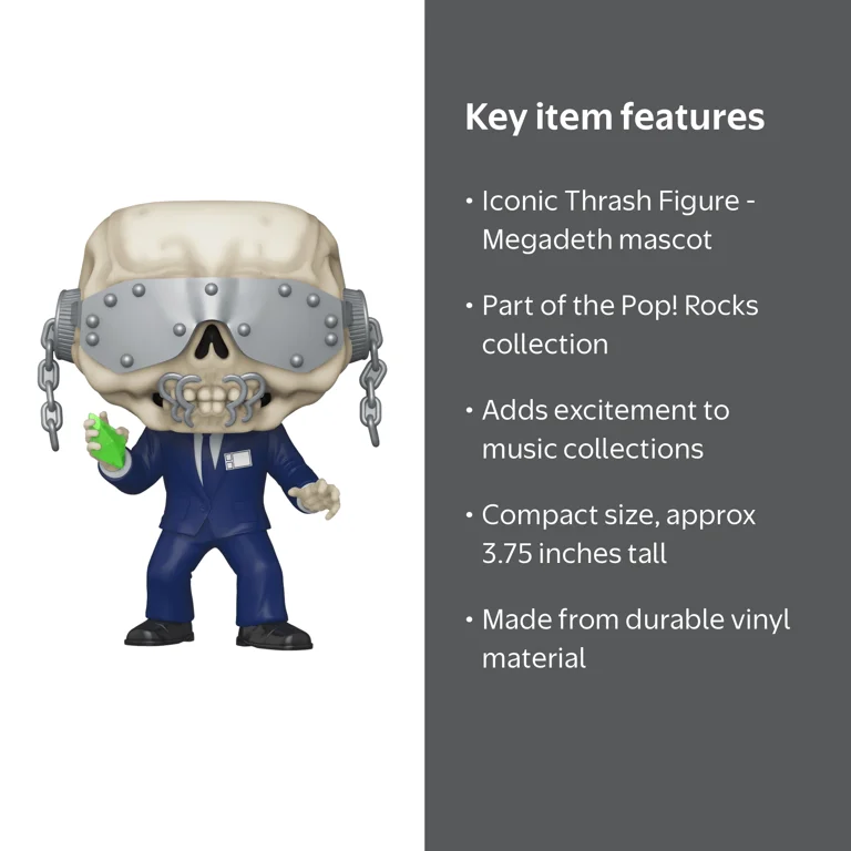 Funko Pop! Vic Rattlehead Vinyl Figure - Megadeth Band Mascot