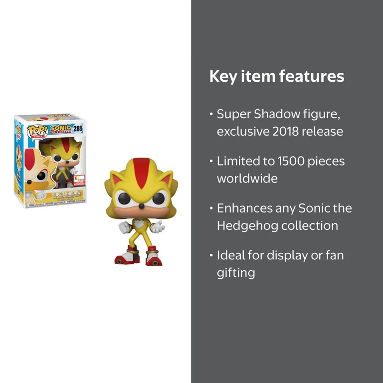 Funko POP! Super Shadow Figure #285, Sonic the Hedgehog Game, E3