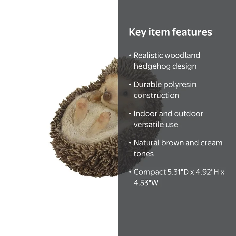 HI-LINE GIFT LTD. HEDGEHOG ON ITS BACK - Walmart.com