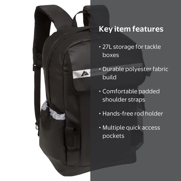 【Milky：お取り置き 】OLEND ISLA BACKPACK Ozark Trail Tackle Gear Backpack 27L Fishing Tackle Backpack with