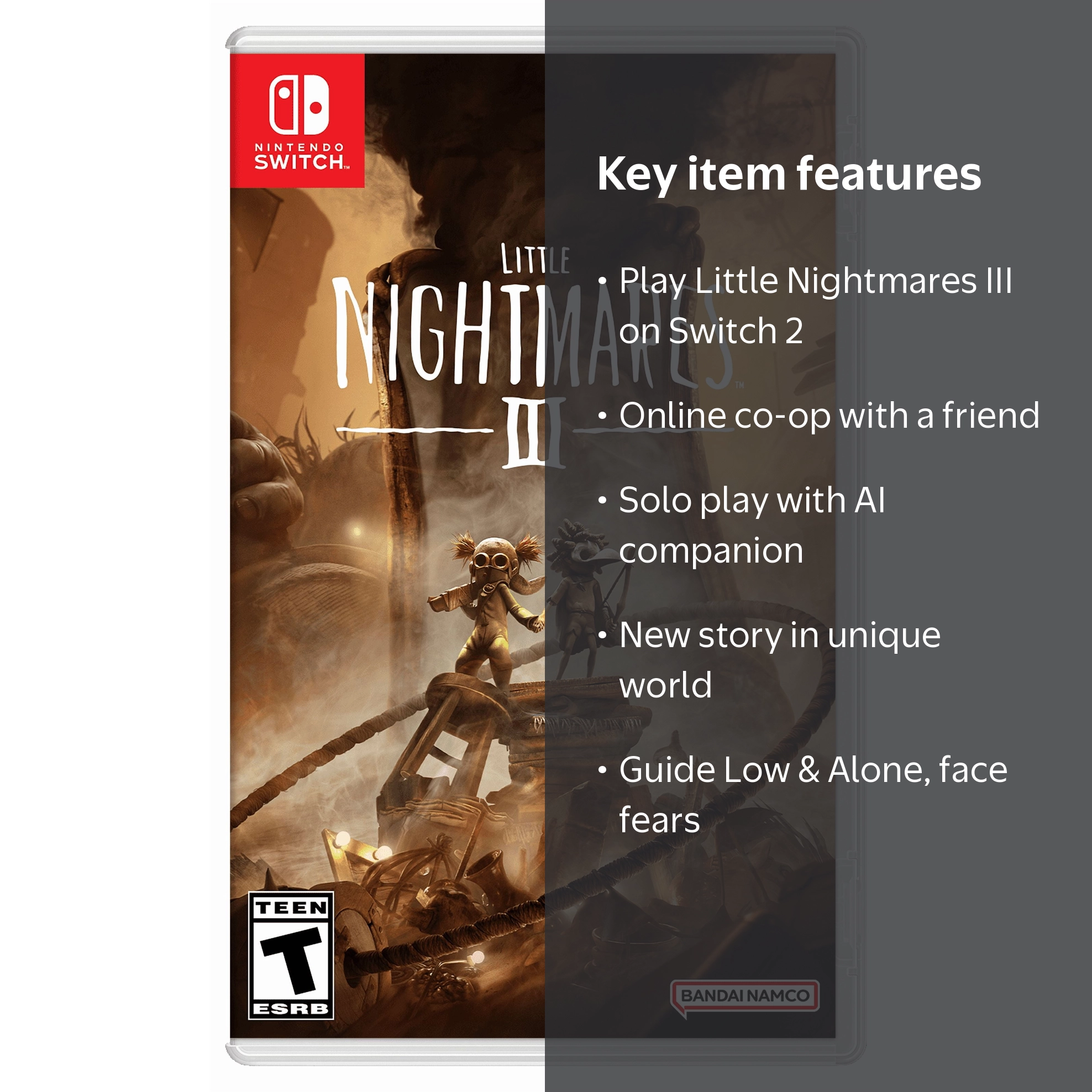 Bandai Namco, Little Nightmares III, Nintendo Switch, Online Co-Op
