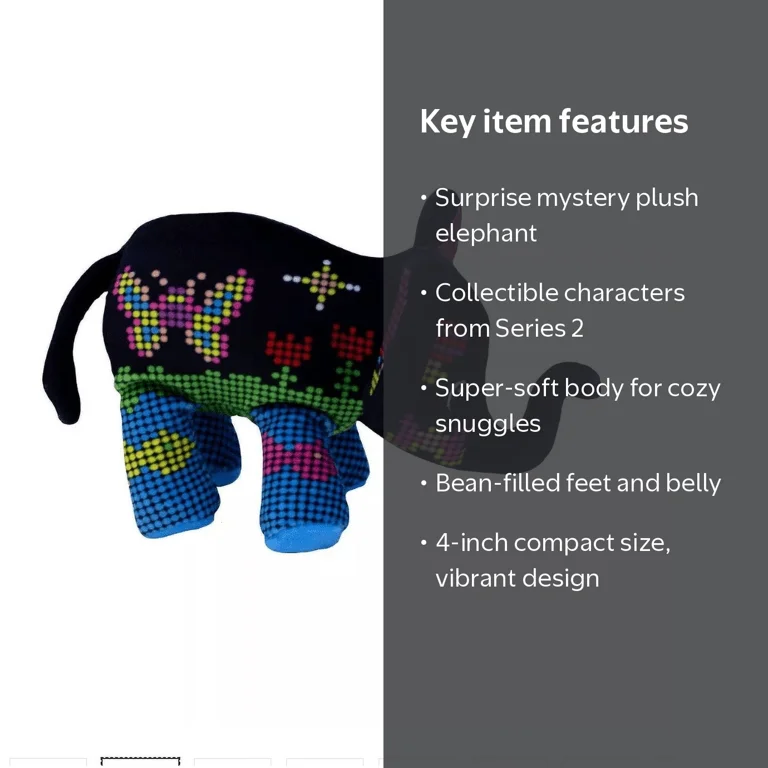 Pop Art Soft Mystery Mini Elephants Plush - Walmart.com