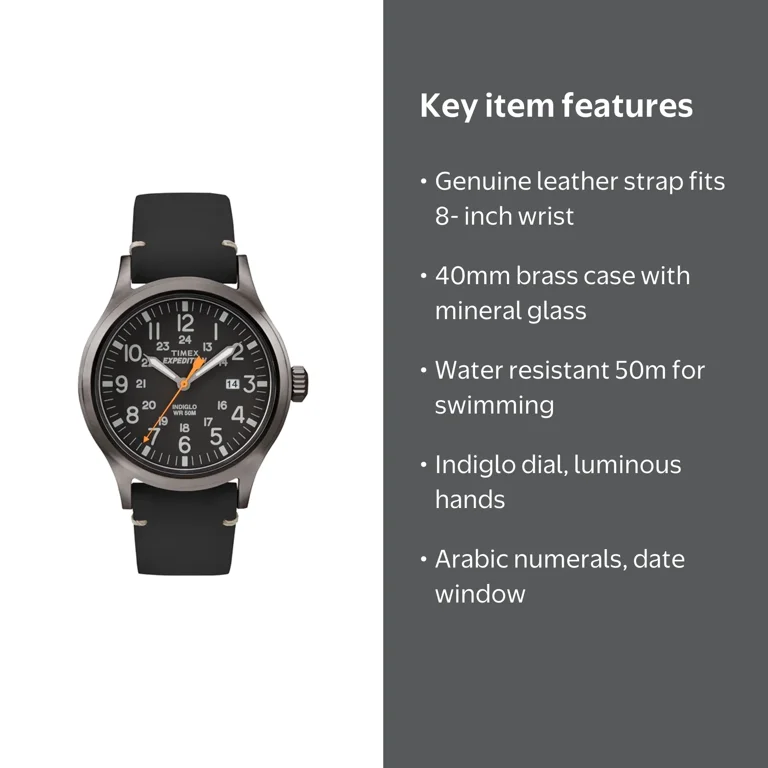 Timex Men's Expedition Scout 40 Watch Model T49612 - Walmart.com
