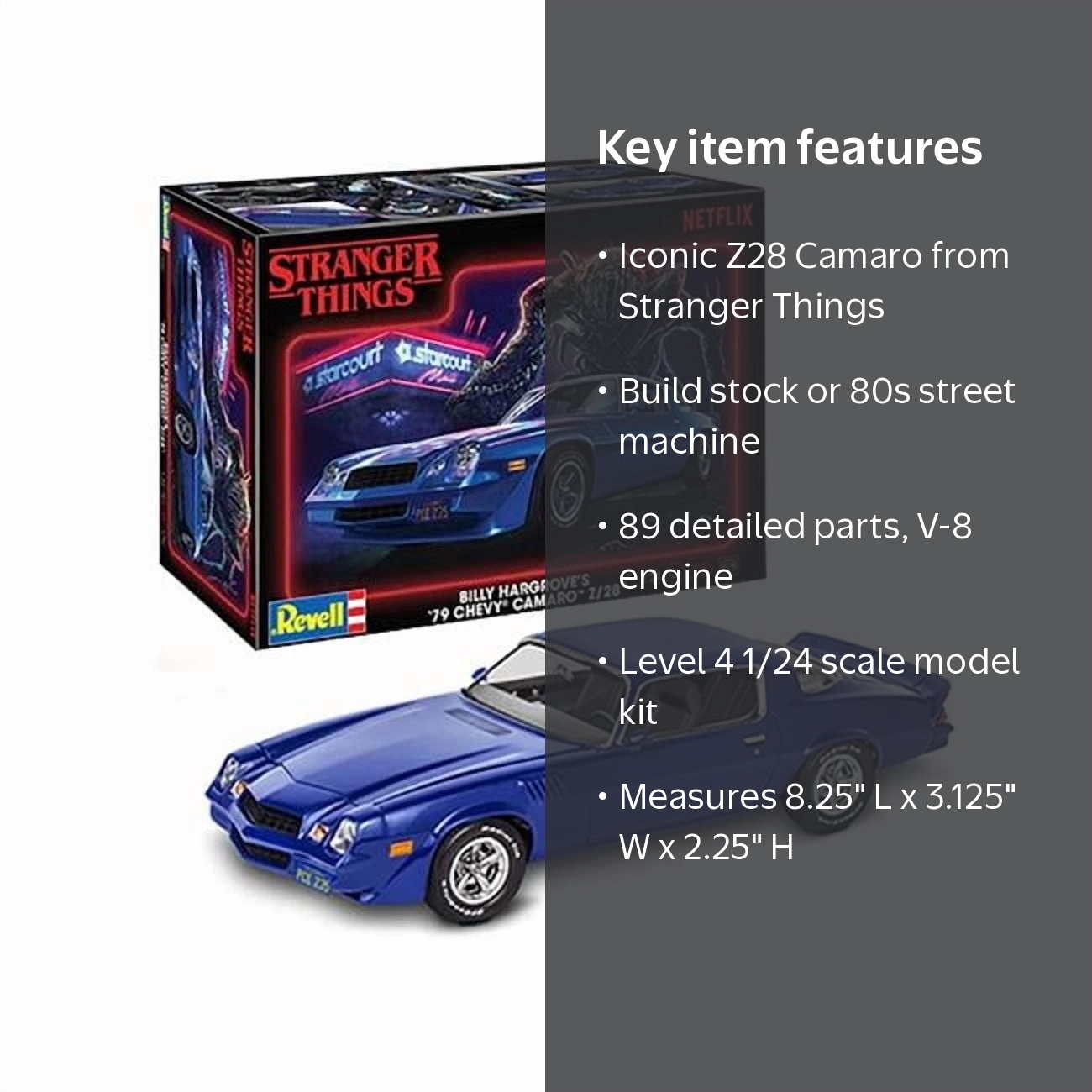 Revell Model Kit Billy Hargrove Chevrolet Camaro Z/28, 1/24 Scale