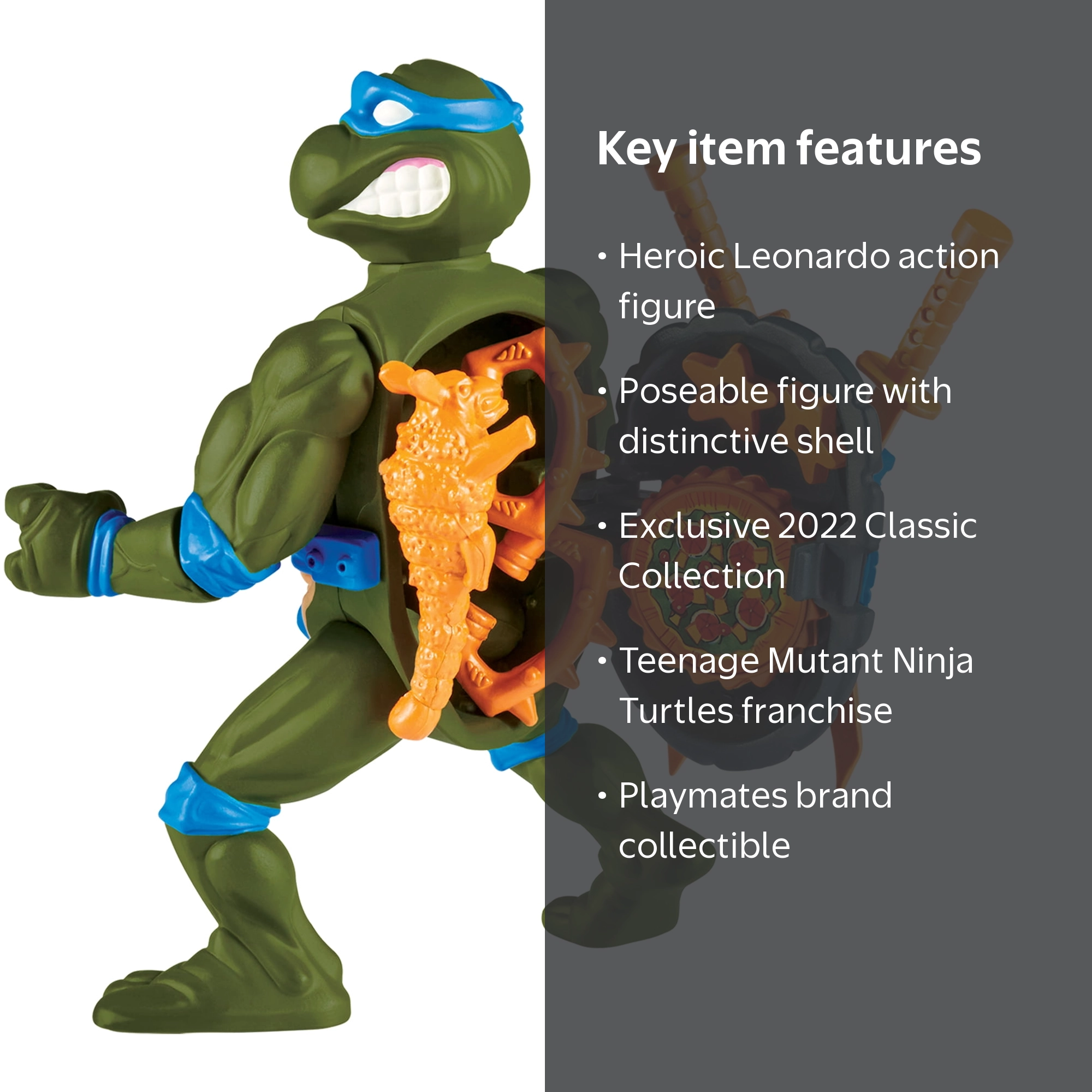 Teenage Mutant Ninja Turtles Storage Shell Leonardo Figure 4 Inch