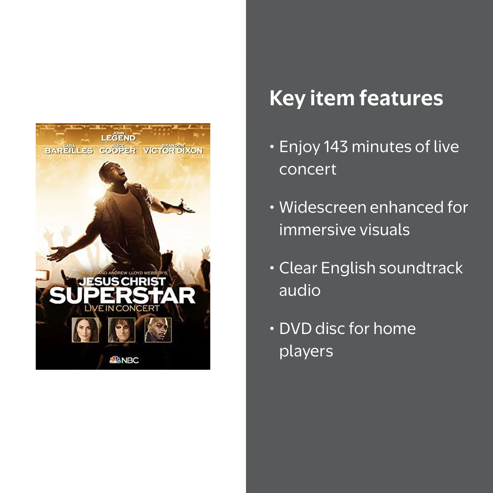 Universal Studios, Jesus Christ Superstar, DVD, Live in Concert