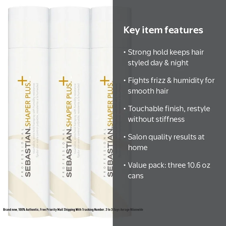 Sebastian Professional Shaper Plus Extra Hold Hairspray 10.6 oz Sebastian Professional Shaper Plus Extra Hold Hairspray 10.6 oz