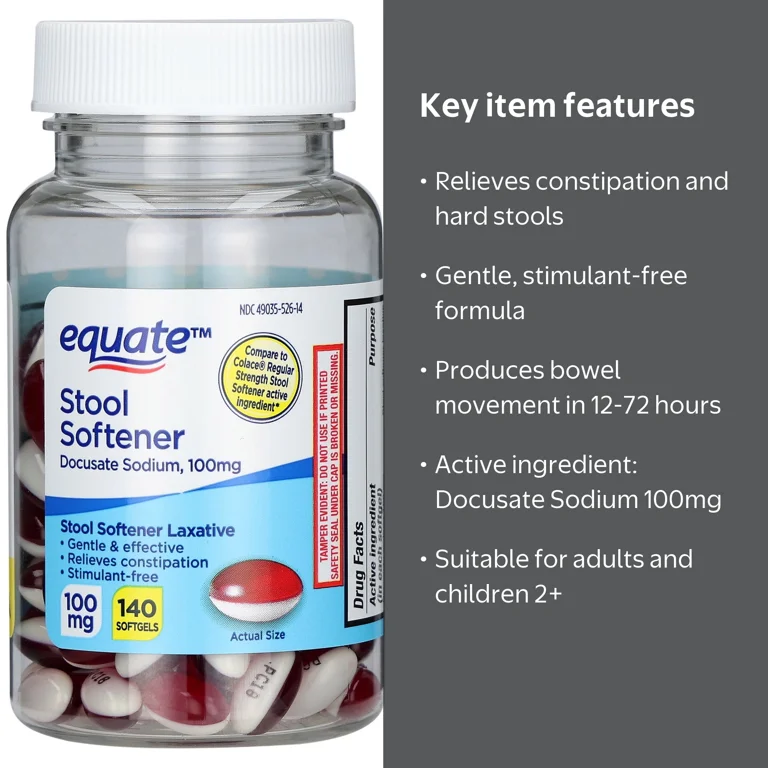 stool softener semaglutide Kroger® Laxative Docusate Sodium 100 mg Softgels, 100 ct H-E-B Docusate Sodium Stool Softener
