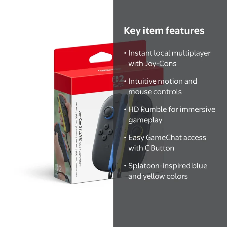 Joy-Con 2 (L)/(R) Blue / Light Yellow - Walmart.com