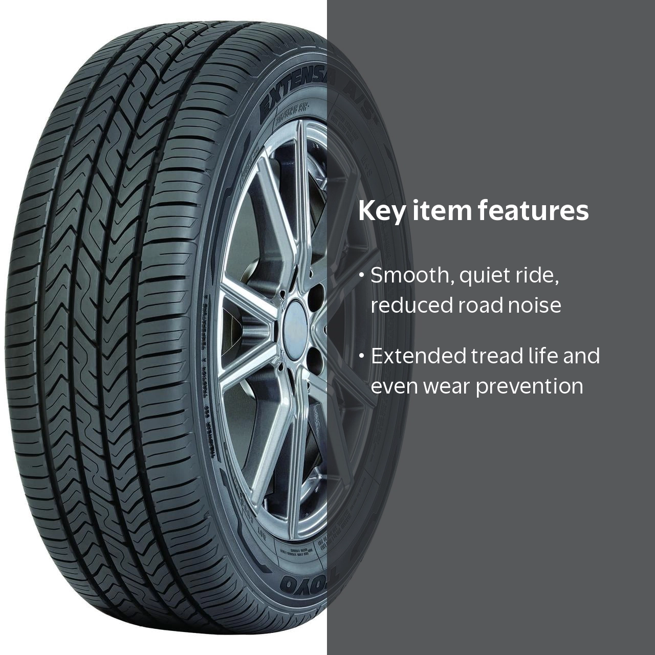 Toyo Extensa A/S II All-Season 235/65-17 104 H Tire, Size Fits