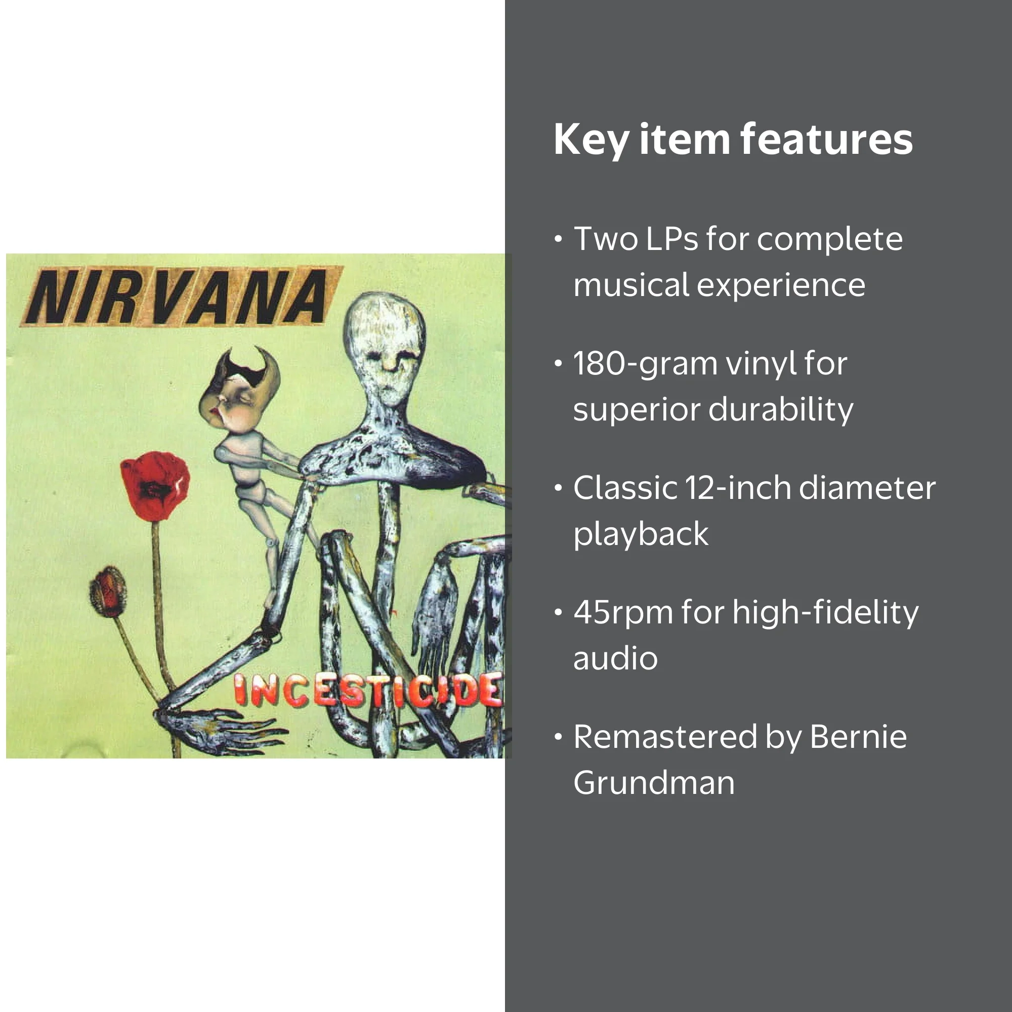 Nirvana - Incesticide [25th Anniversary, 180-gram, 12inch, 45rpm