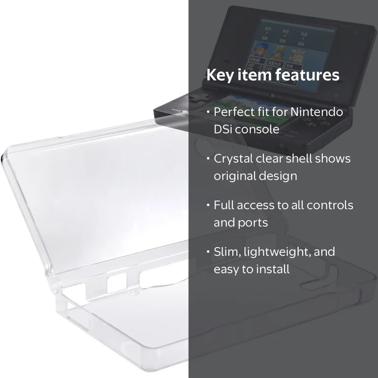 Crystal Clear Hard Shell Protective Case Cover for Nintendo DSi