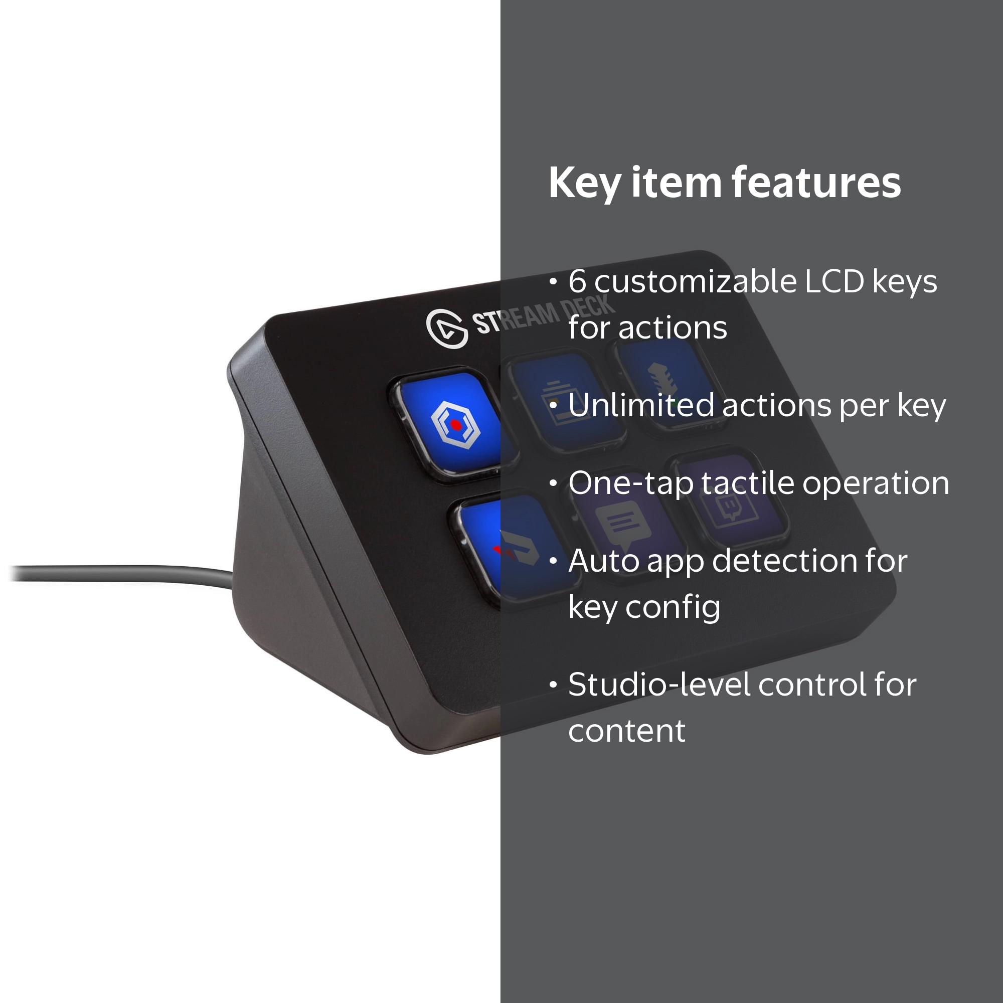 Elgato, Stream Deck Mini, 6 Keys, LCD Control Keys - Walmart.com