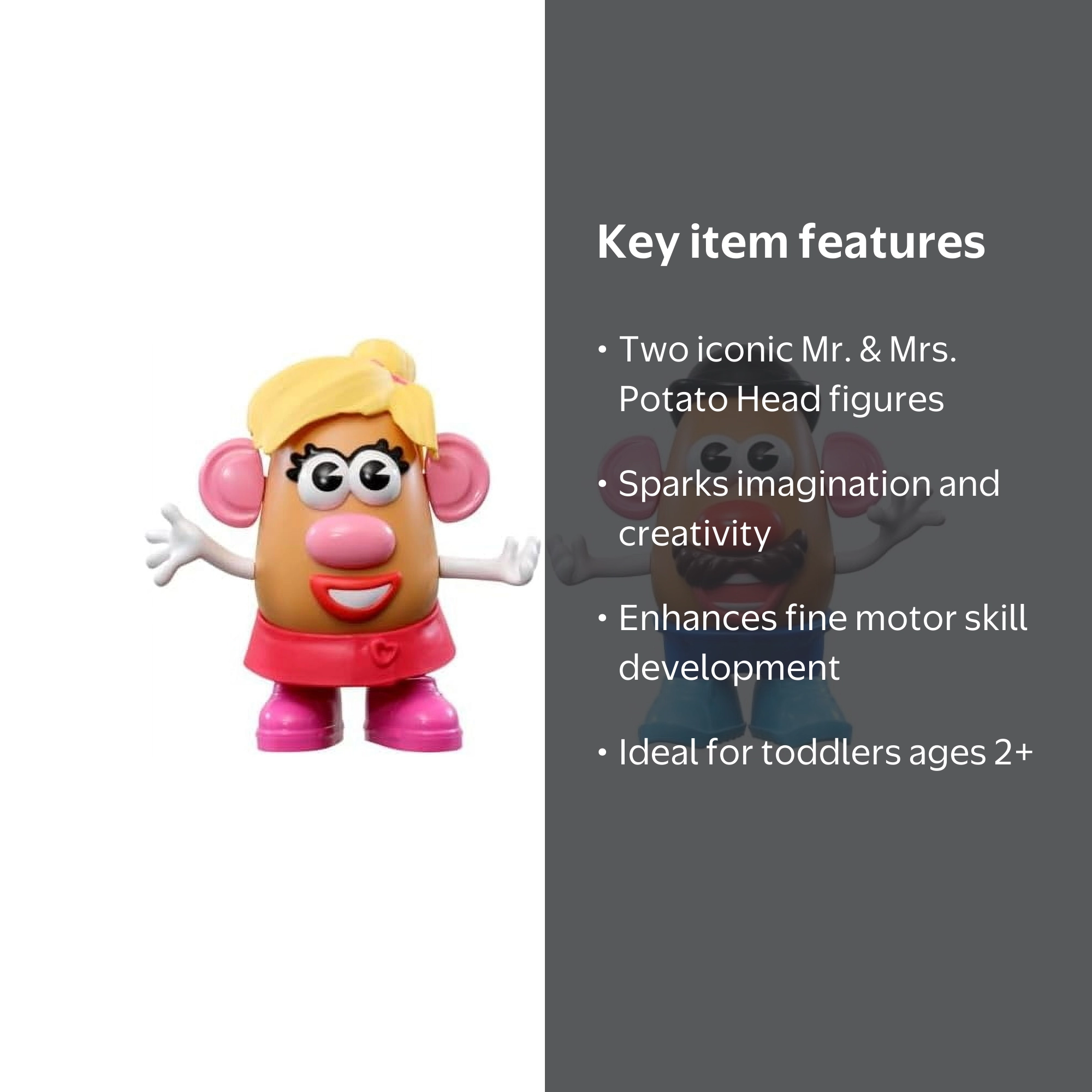 POTATO HEAD, Mr. & Mrs. Potato Head Assortment, HSBF9416, 25