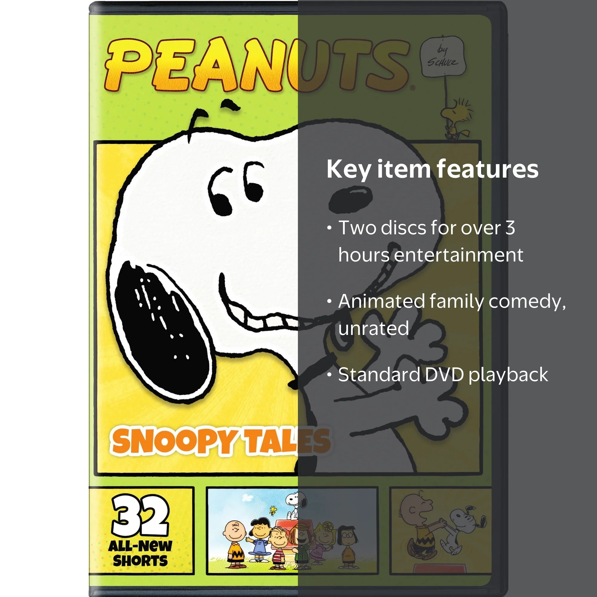 SDS Peanuts by Schulz Snoopy Tales DVD Animated Family Comedy
