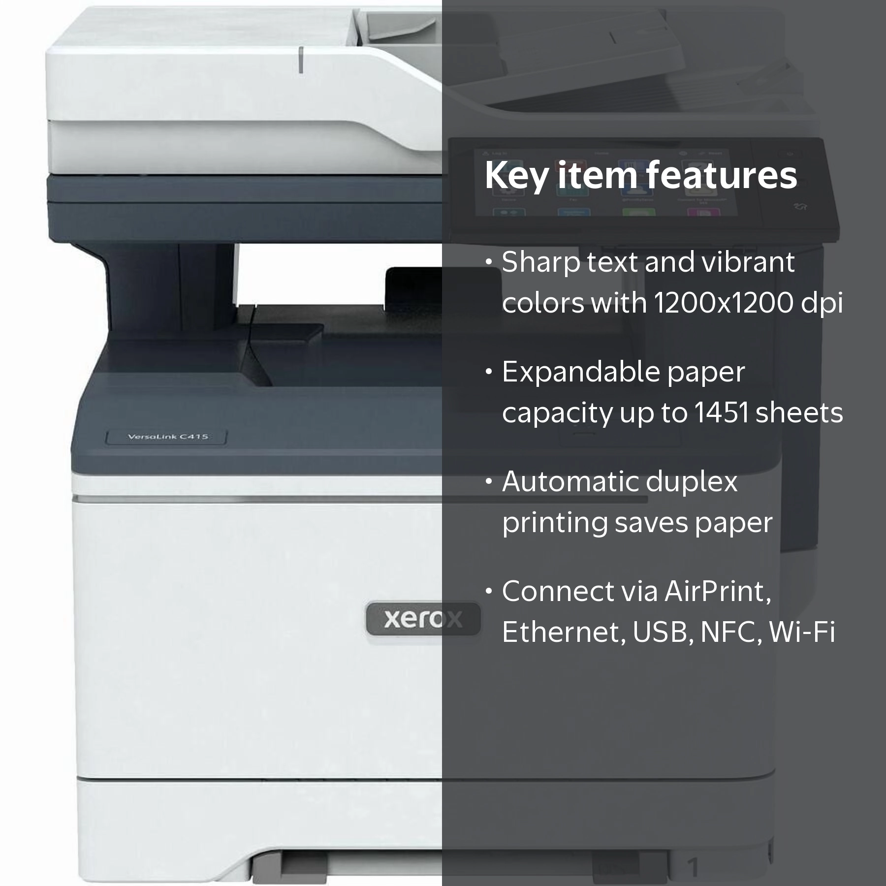 Free Shipping! Xerox VersaLink C415/DN All-in-One Duplex Laser