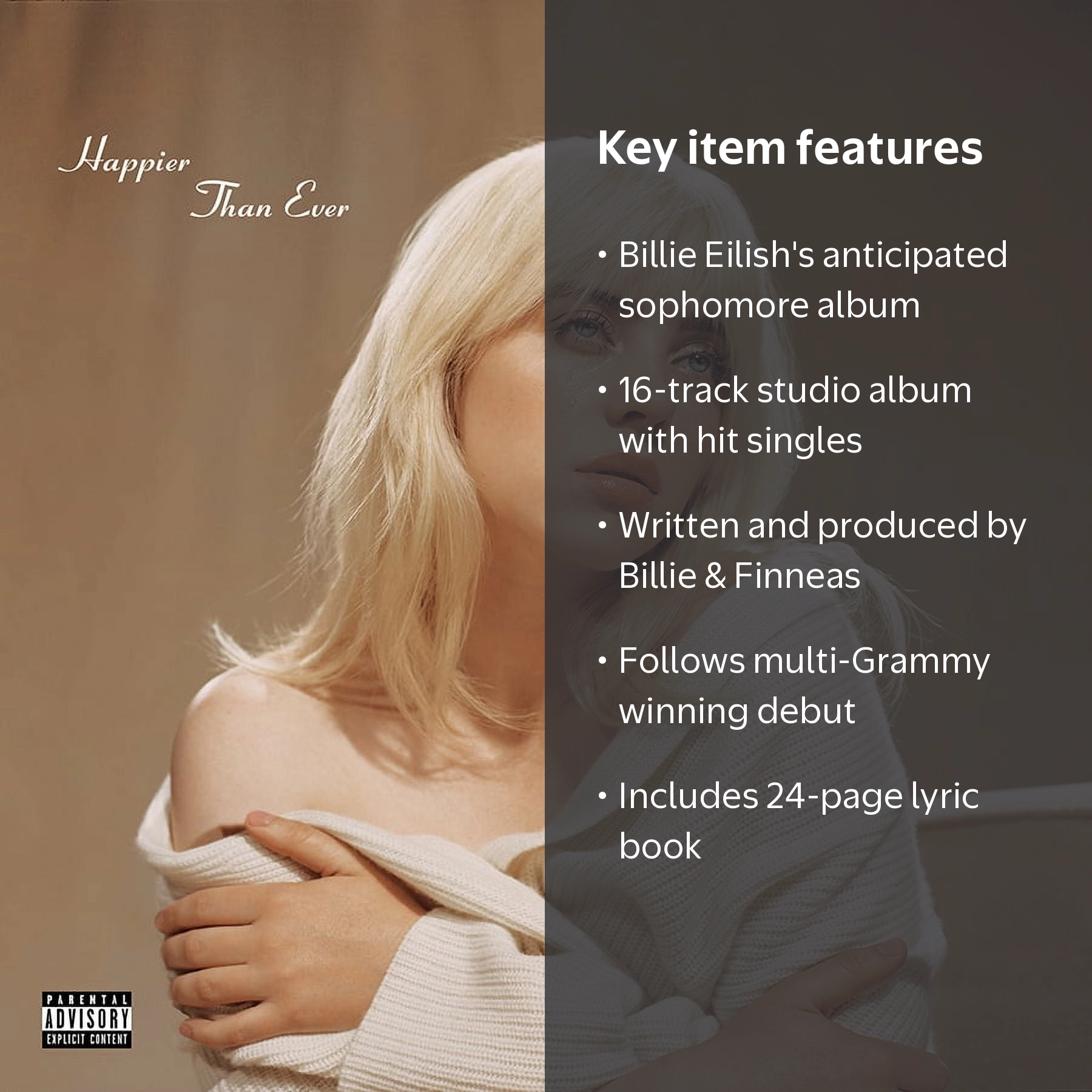 Interscope Records, Compact Discs, Happier Than Ever, 16 tracks