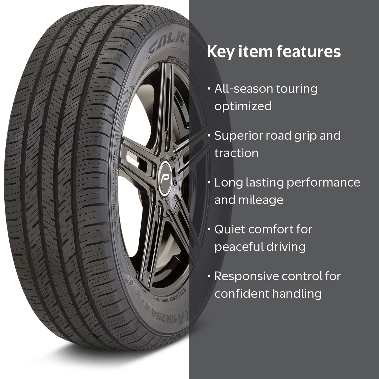 Set of 4 Falken Sincera SN250 A/S 195/70R14 91T Tires 1957014 195