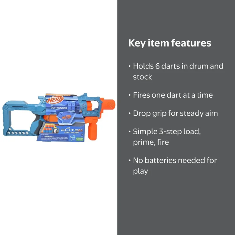 NERF Elite 2.0 Contender Blaster - Walmart.com