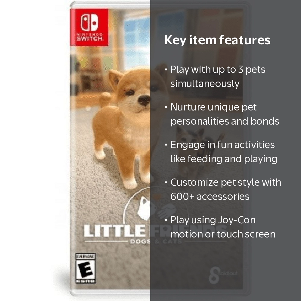 Ui Entertainment Little Friends: Digital Pets Dogs & Cats Nintendo