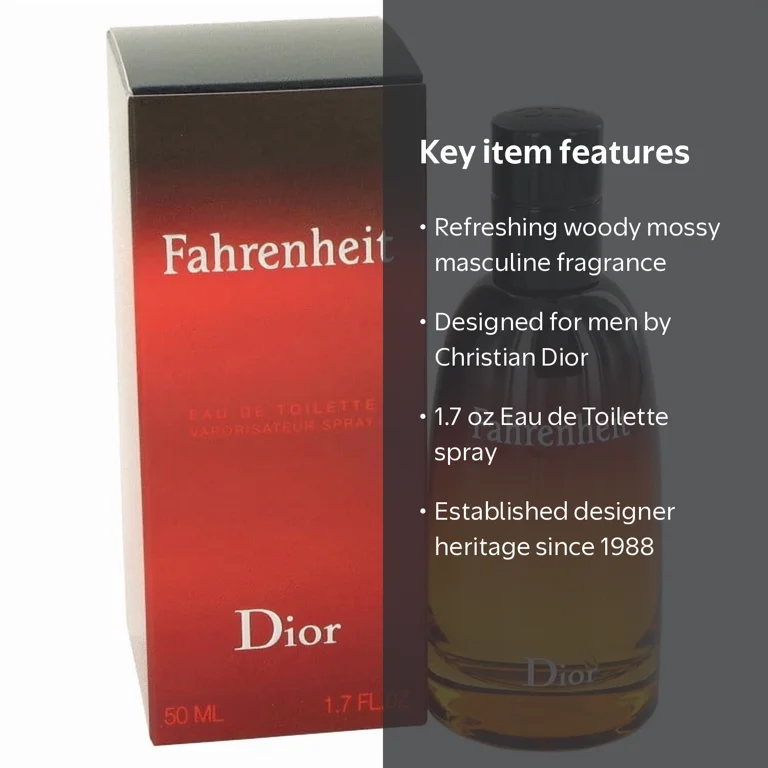 Dior, Fahrenheit Eau de Toilette Spray, 1.7 oz, For Men - Walmart.com