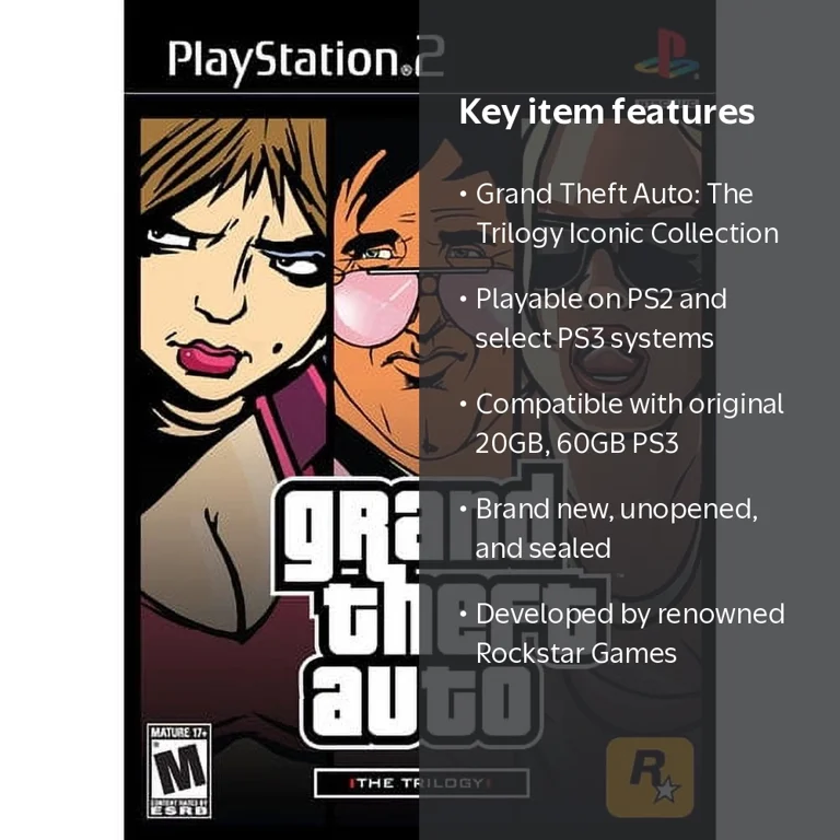 Take Two, Grand Theft Auto: The Trilogy, PlayStation 2 - Walmart.com