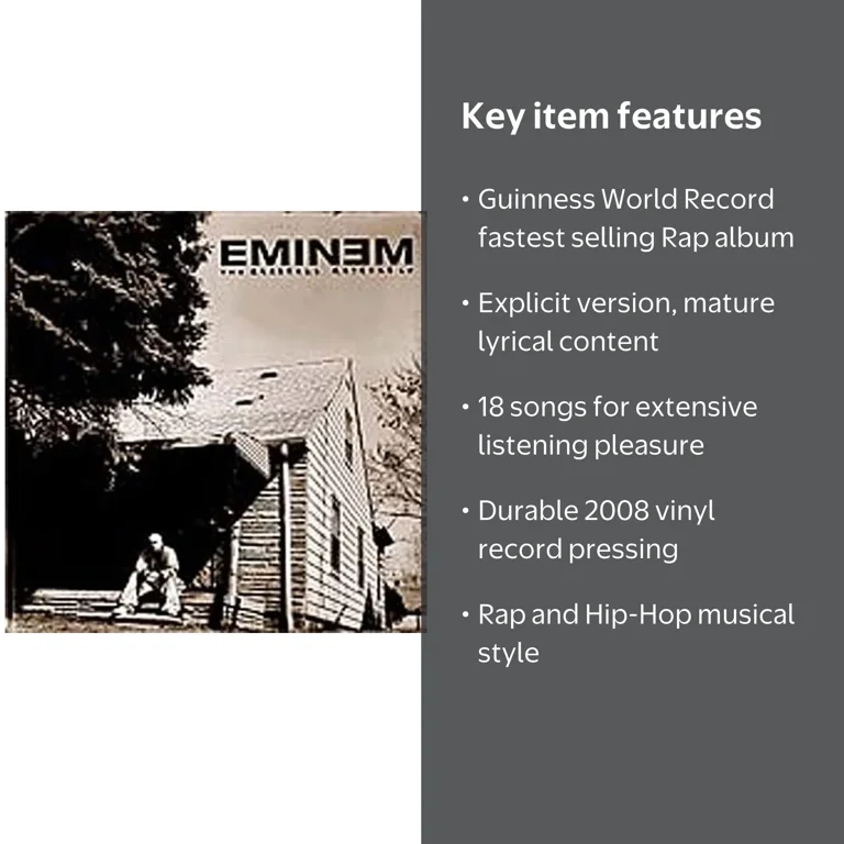 Eminem - The Marshall Mathers LP - 2008 Vinyl - Explicit Version