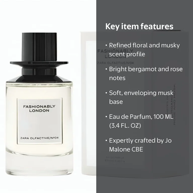 ZARA, Fashionably London Perfume, 100 ML, Floral Musky Scent