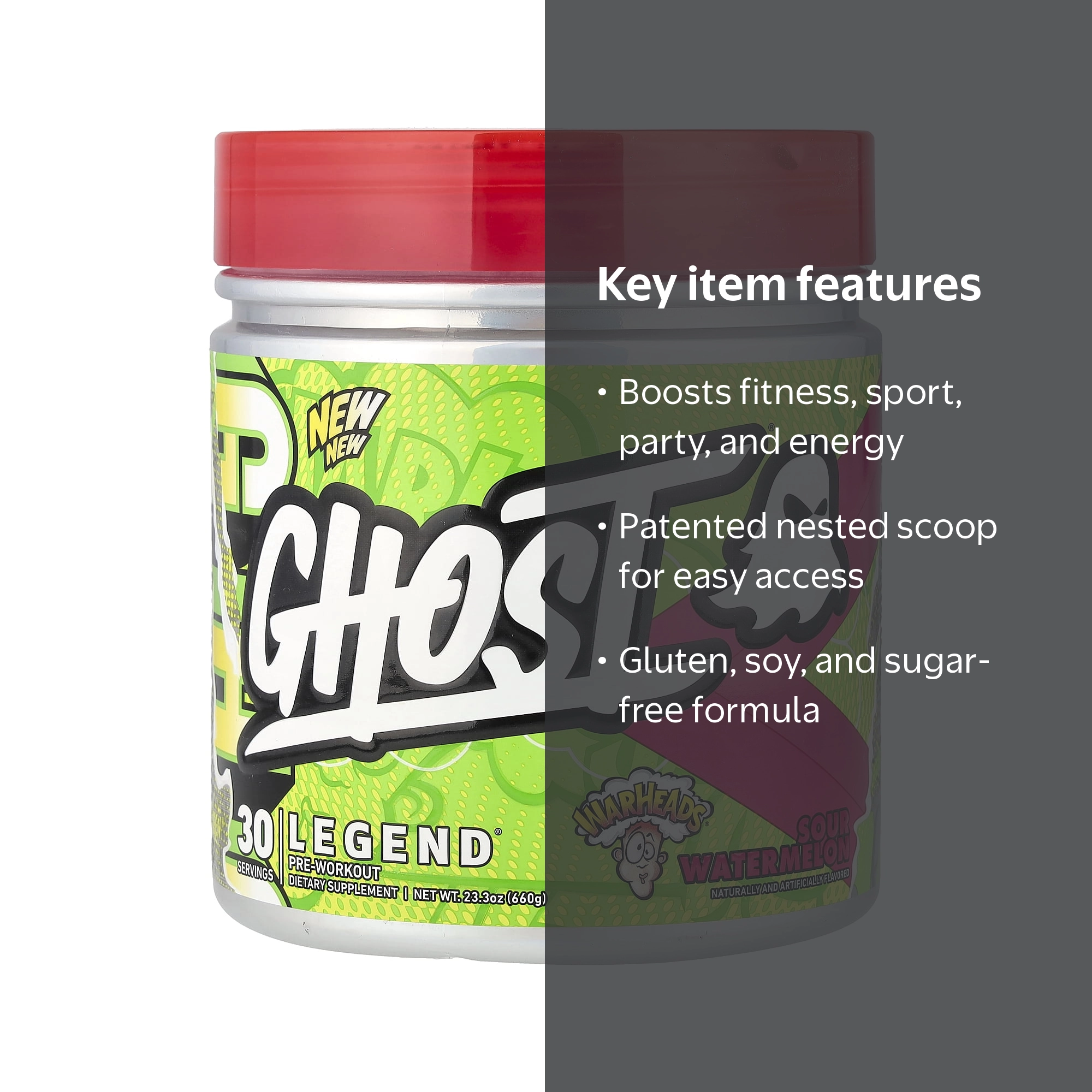 Ghost - Legend v4 Pre-Workout - Walmart.com