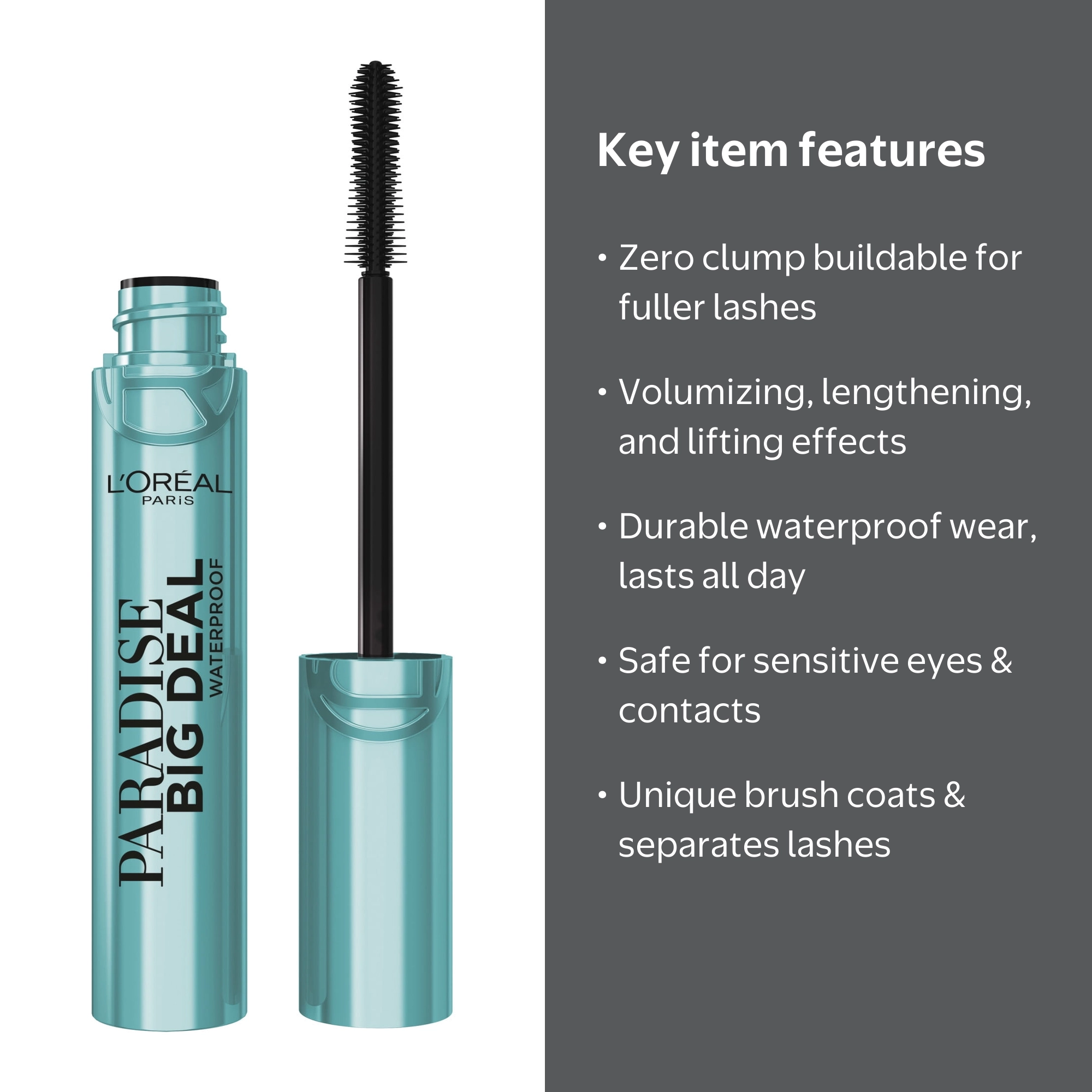 コスメ オールラウンド L'Oreal Paris Paradise Big Deal Waterproof Mascara Buildable