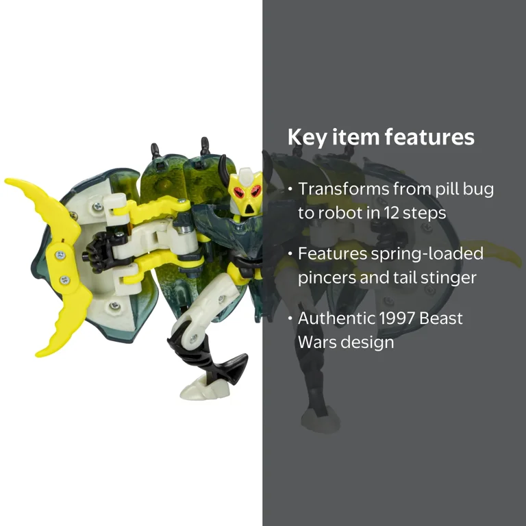 Transformers Classic Beast Wars Predacon Retrax Action Figure for