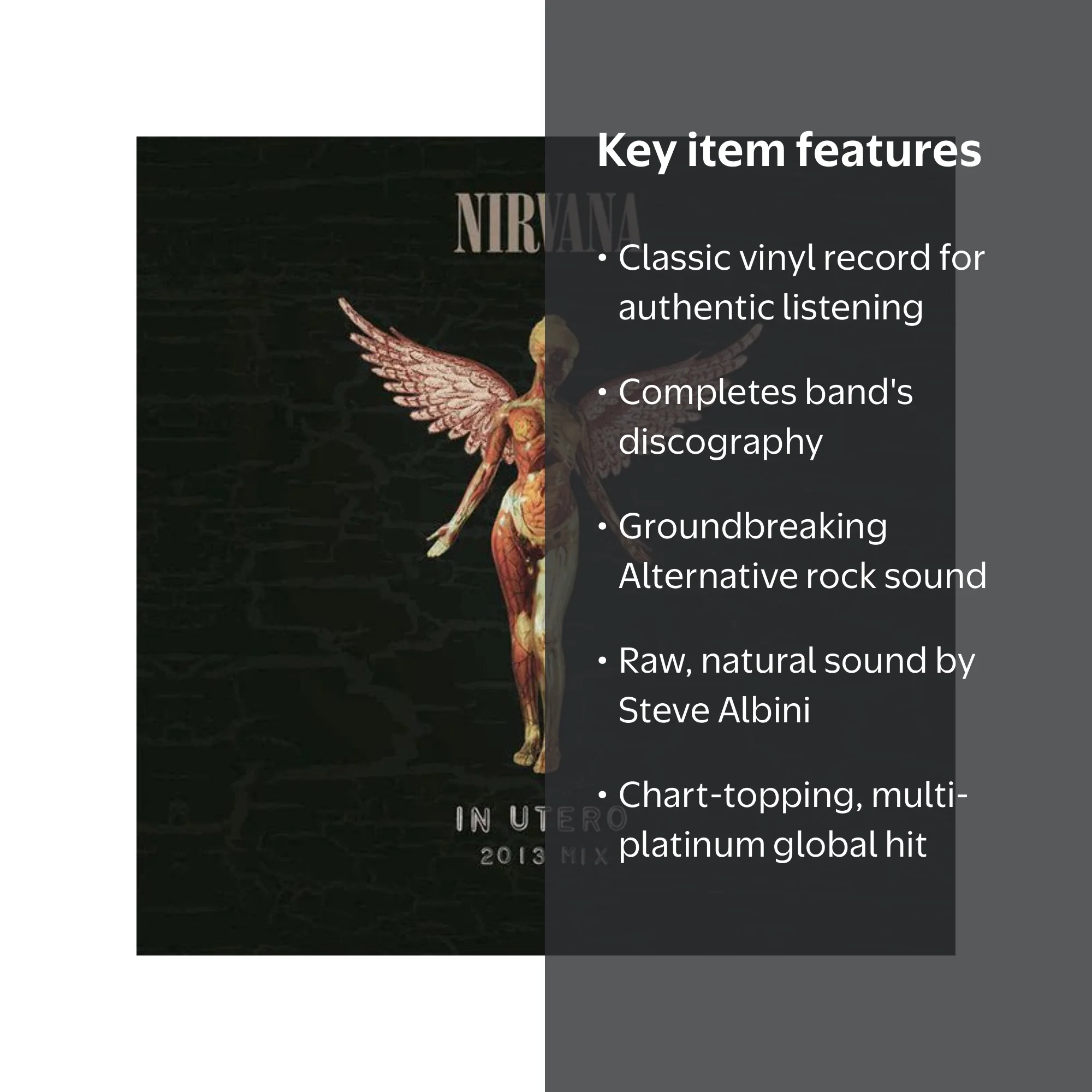 Nirvana - In Utero - Music & Performance - Vinyl - Walmart.com