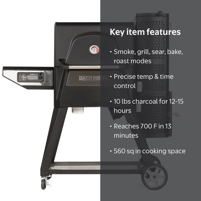 Masterbuilt Outdoor Gravity Series 560 Digital BBQ Charcoal Grill