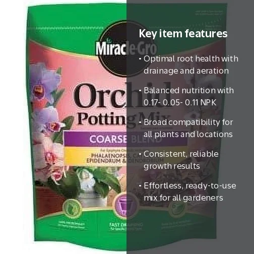 Miracle-Gro 74778300 Orchid Potting Mix 8 Qt Coarse Blend