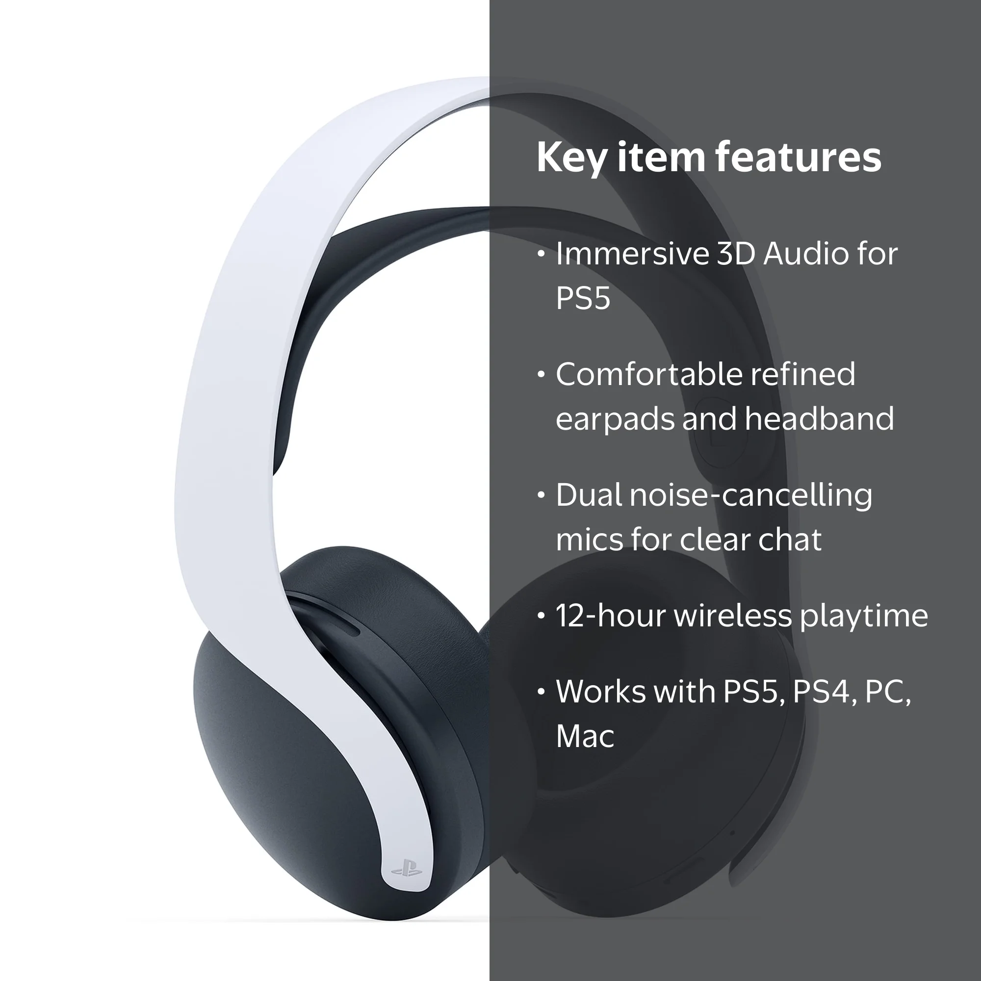 Sony PULSE 3D PlayStation Wireless Headset, PlayStation Mic