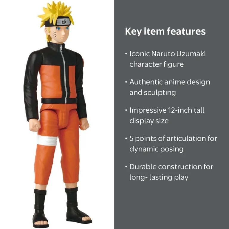 Anime Heroes, Naruto, Naruto Uzumaki, 12-Inch Action Figure
