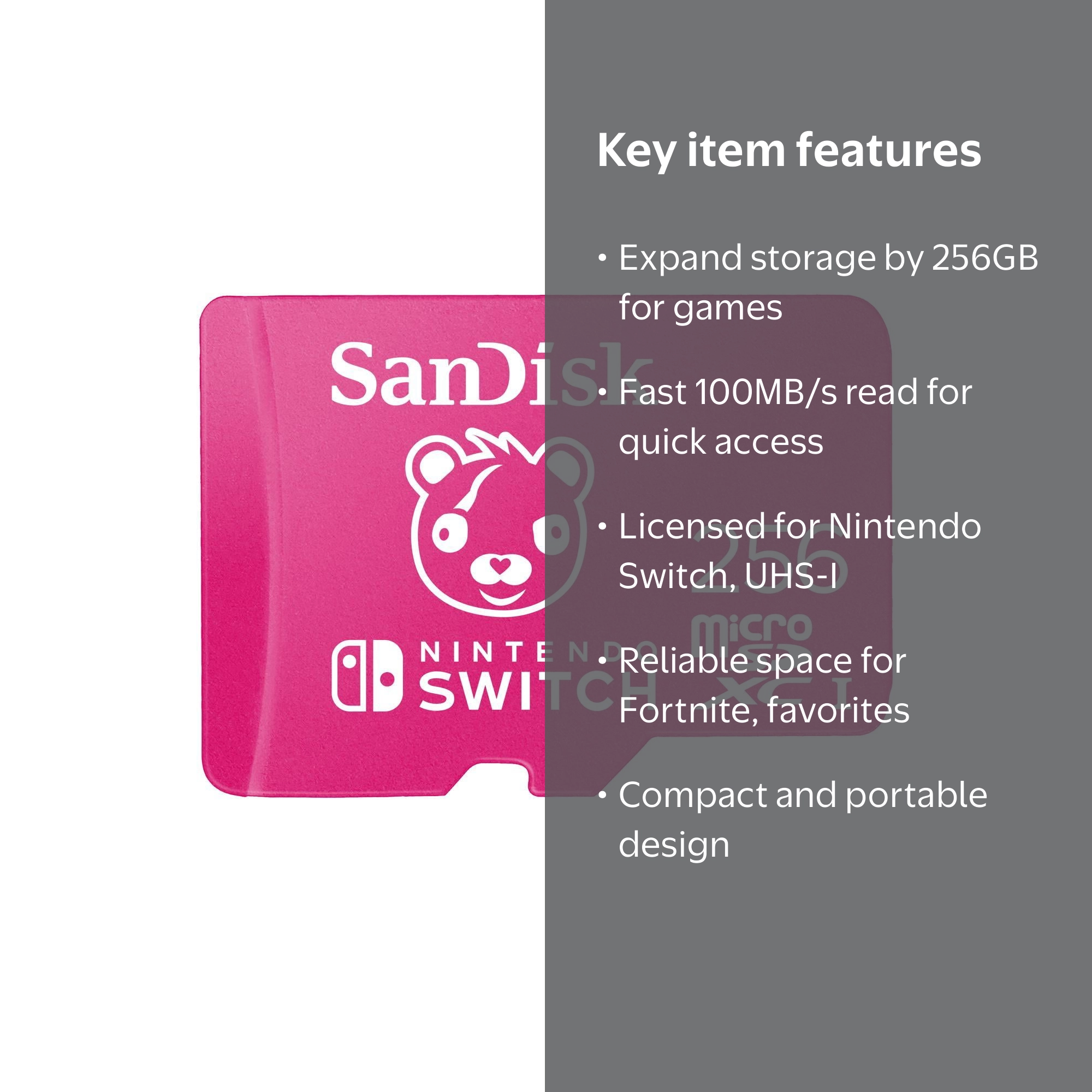 SanDisk 256GB microSDXC Memory Card, Nintendo Switch Storage