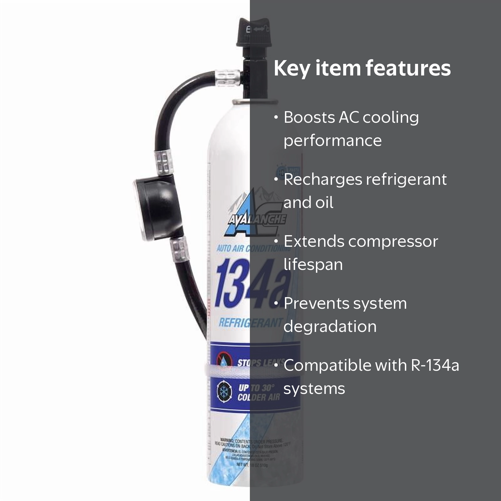 Blaster Chemical 114544 R-134A Avalanche Recharge Kit with