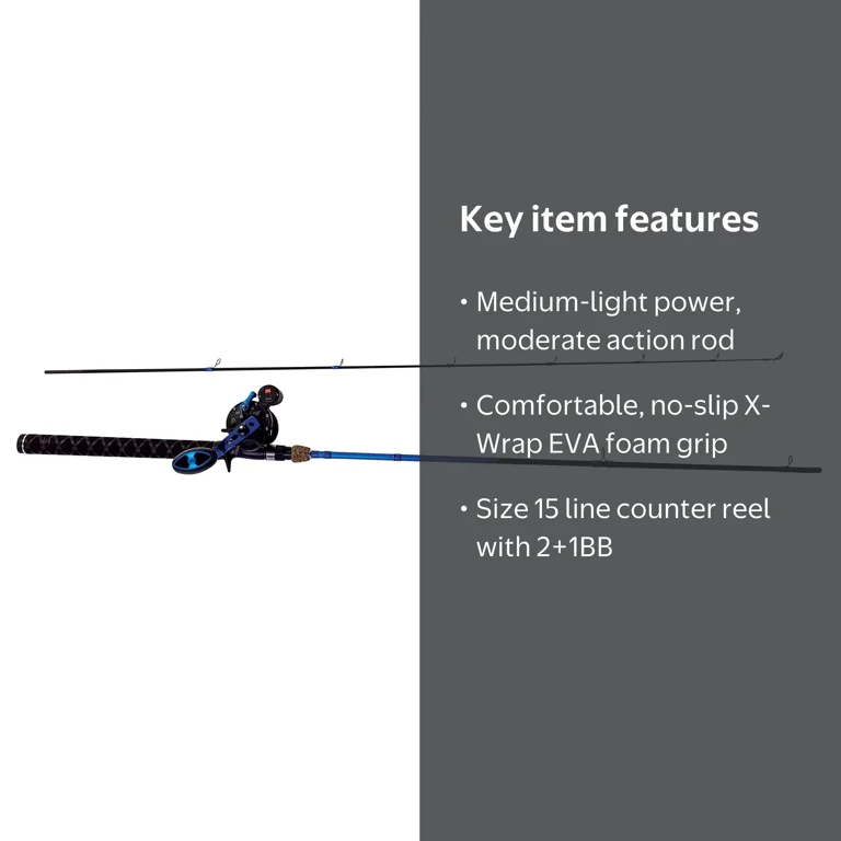 best reel matcg for the eagle featherlight fly rod Pro 8'6'' ML 2 pc/Spin Combo BLK/BLUE : Sports & Outdoors fighting fish with soft mouths like Trout and Kokanee Eagle Claw Featherlight Pro Fly