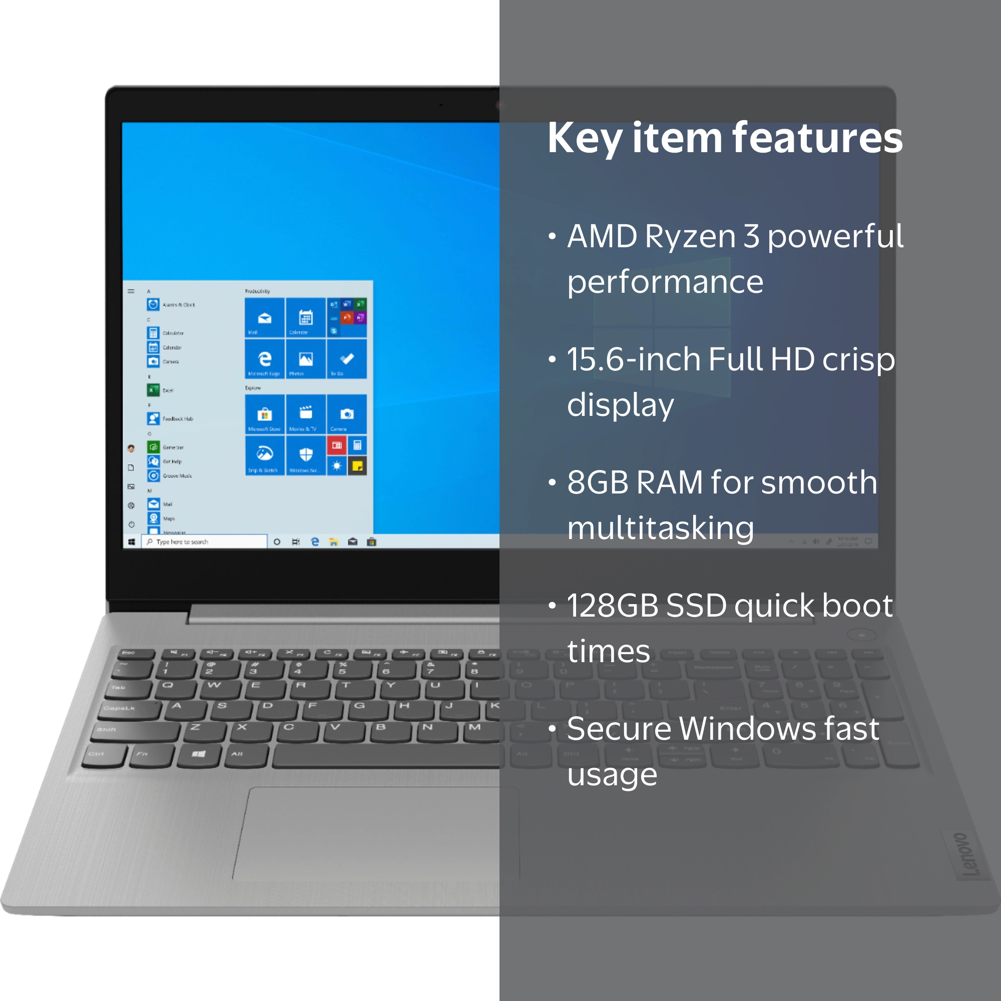 Lenovo☆Ideapad✨SSD256G&HDD1TB☆8G☆Ryzen 3 Amazon.com: Lenovo IdeaPad Laptop, 15.6