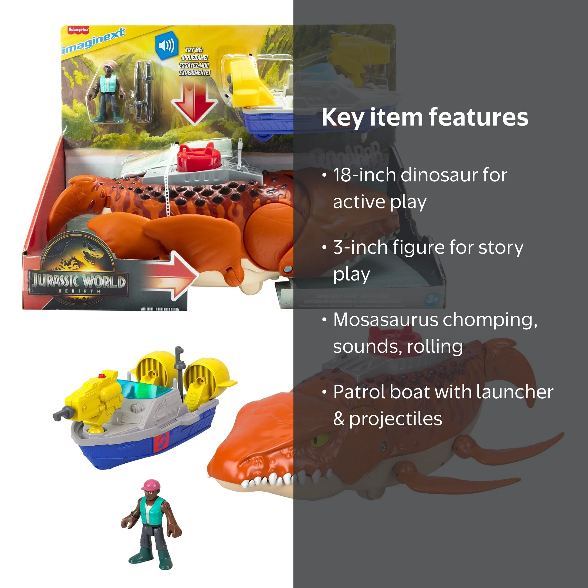 Jurassic Aquachomp Toy | Superhero toy sets for hobby shops