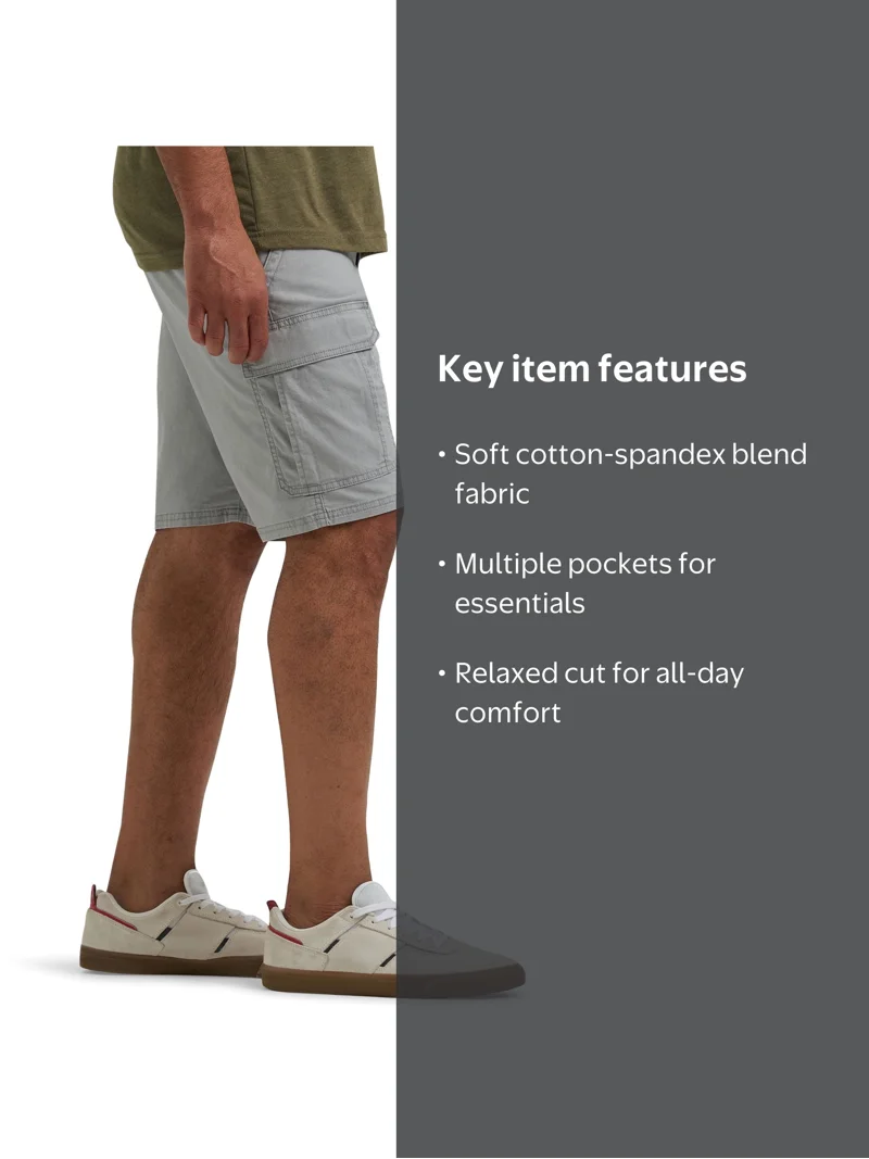 Wrangler Men's and Big Men's Stretch Cargo Shorts - Walmart.com