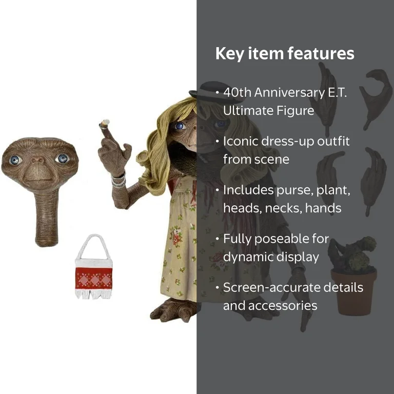 NECA, Action Figure, E.T. the Extra-Terrestrial 40th Anniv