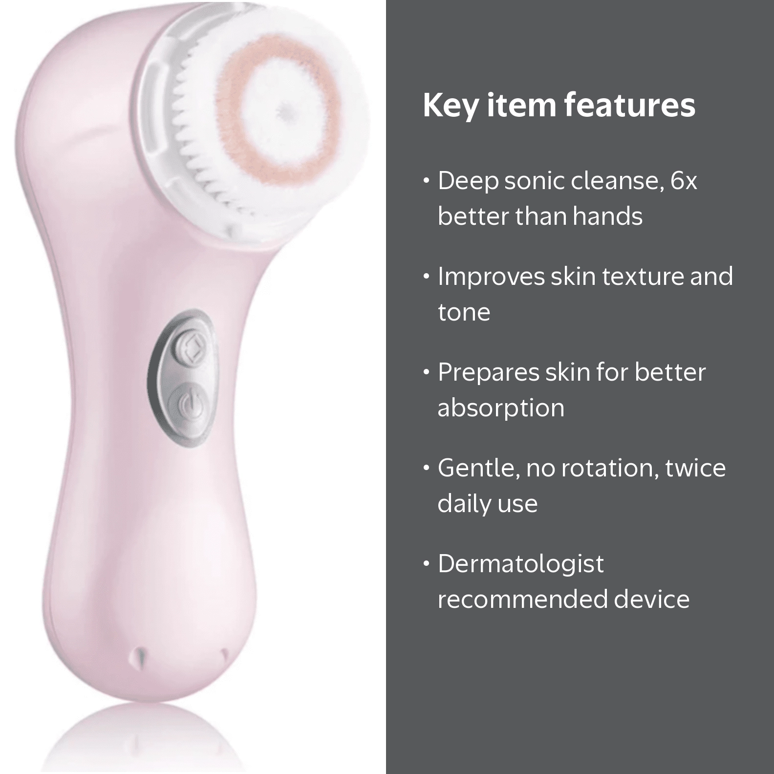 Clarisonic Facial Cleansing Brush System with Two Sonic Speeds