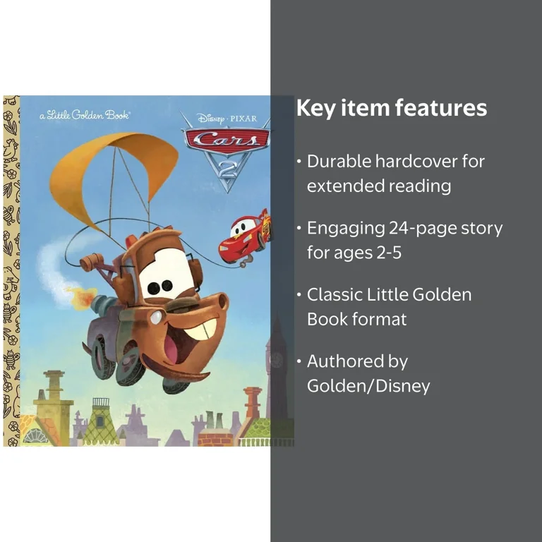 Little Golden Book Cars 2, (Hardcover) - Walmart.com