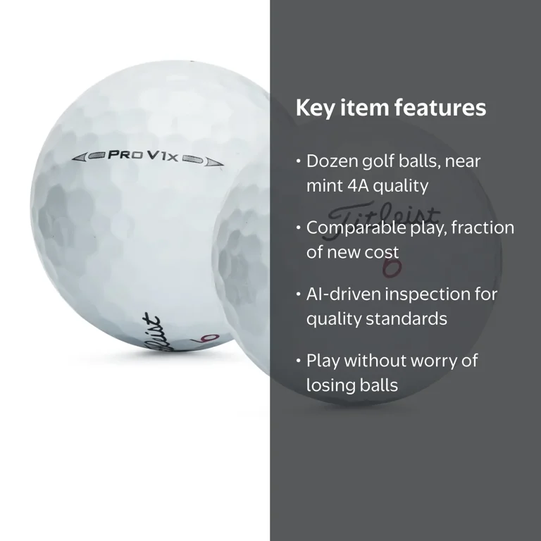 Lost Golf Balls Titleist Pro V1x Golf Balls Near Mint 12 Pack