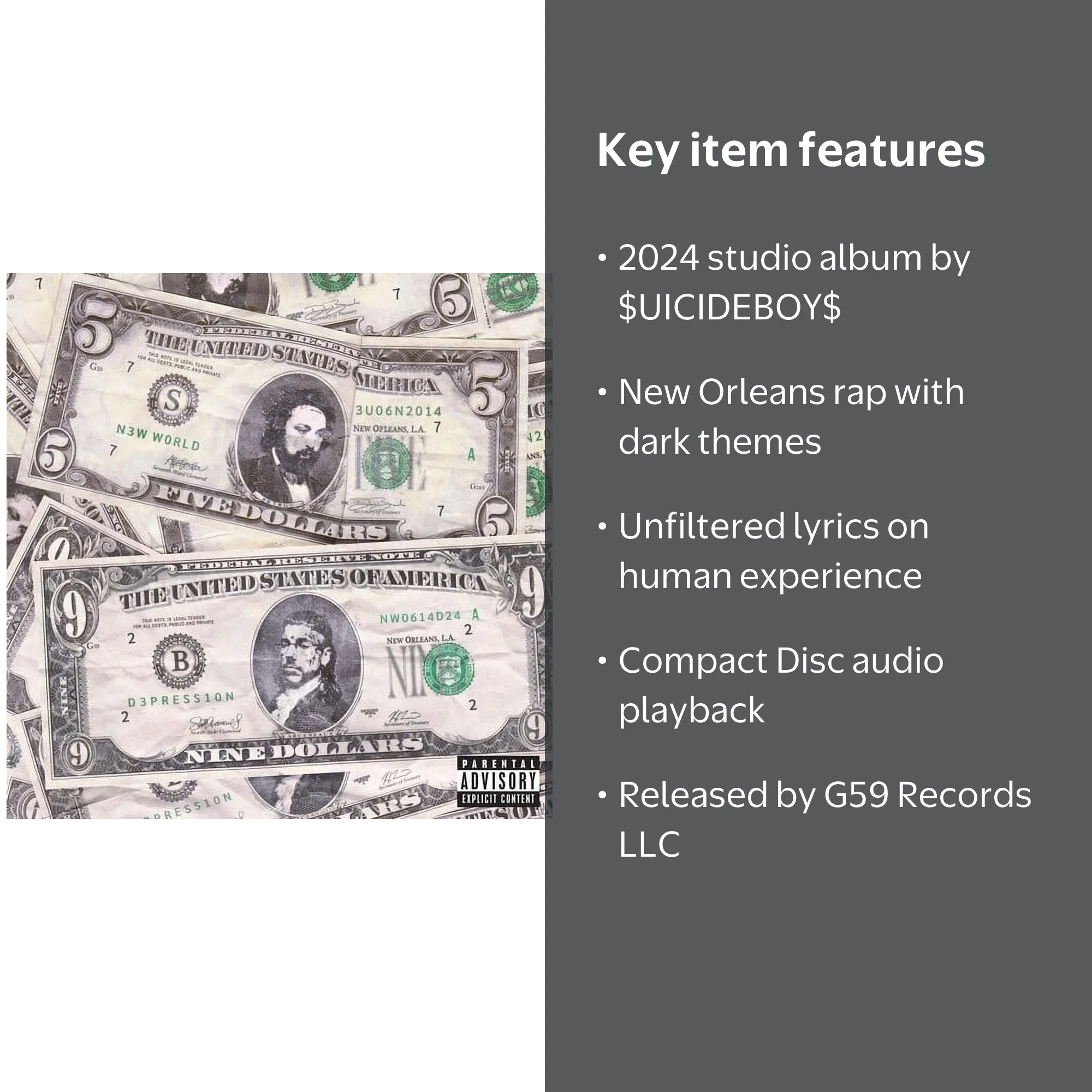 Uicideboy$ - New World Depression - Music & Performance - CD